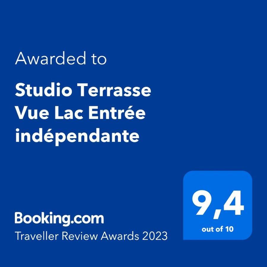 Studio Terrasse Vue Lac Entree Independante Font Exterior foto